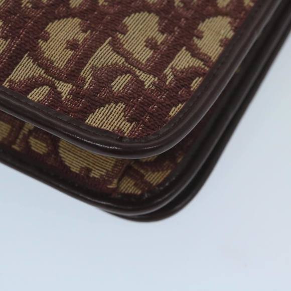 Christian Dior Trotter Canvas Chain Shoulder Bag Red Auth yk10084 - Picture 15 of 16